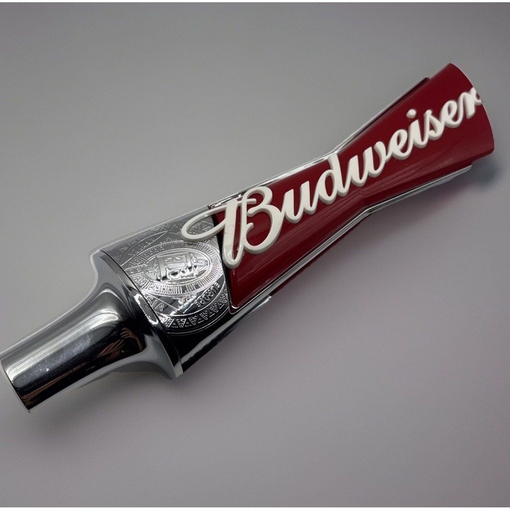 Beer Tap Bud Budweiser Bowtie Handle Large Size Heavy Duty Bar Swag Man Cave 12"